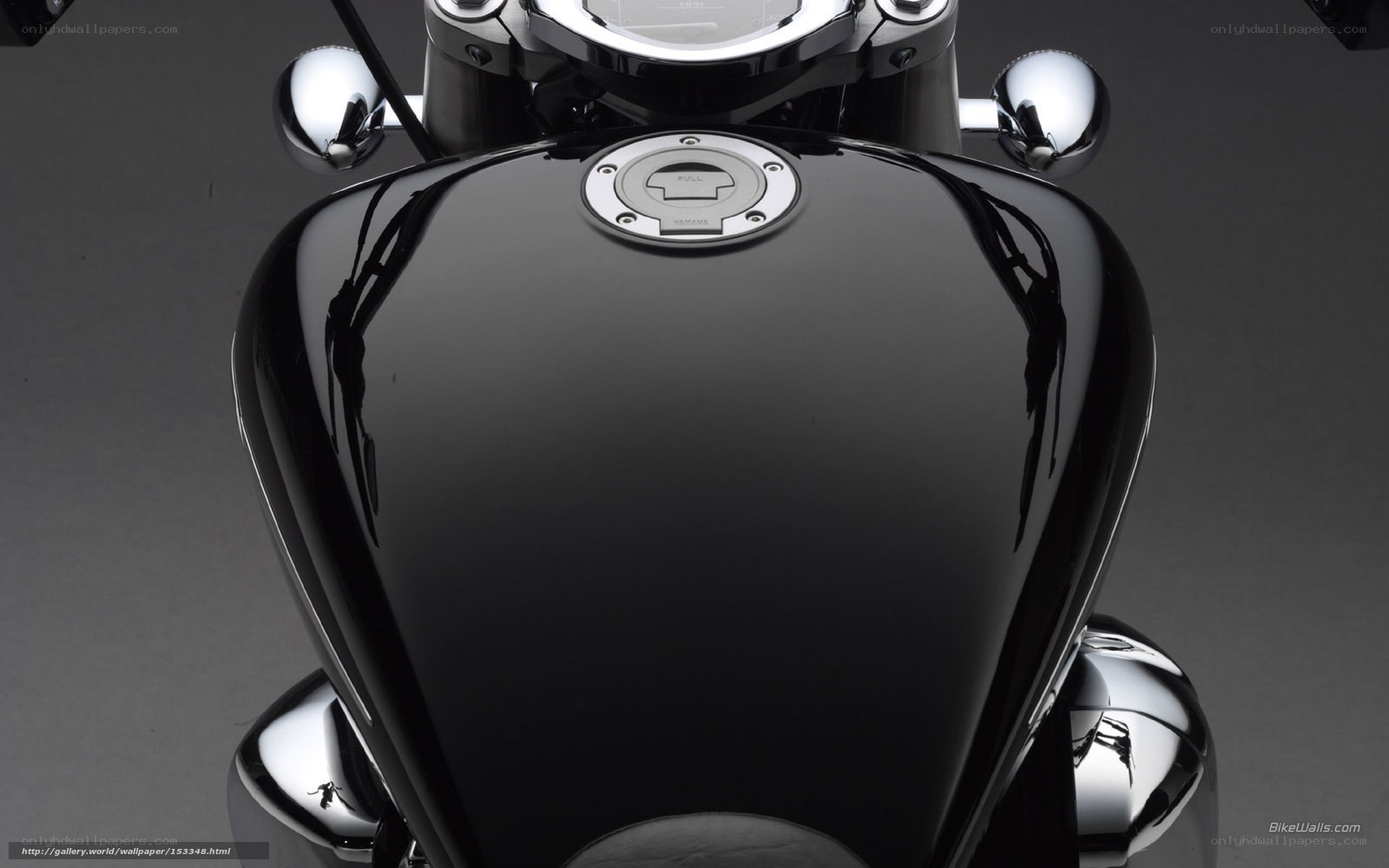 black motorcycle fuel tank