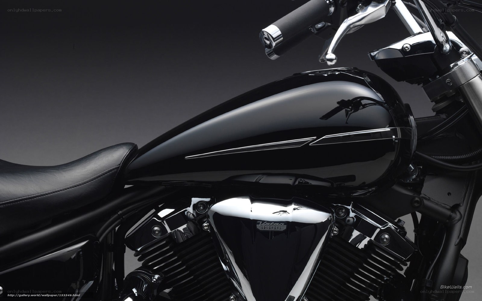 black motorcycle fuel tank