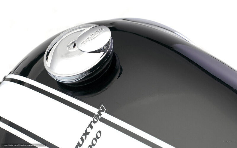 Black Motorcycle Fuel Tank — Clean