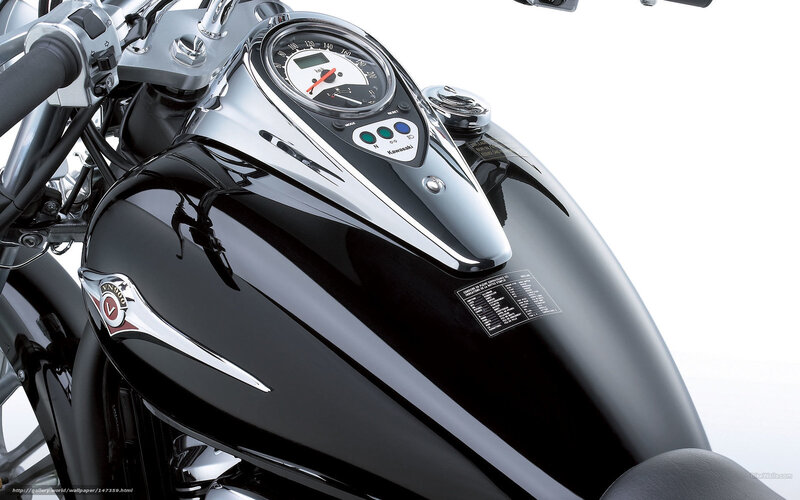 Black Motorcycle Fuel Tank — Neutral
