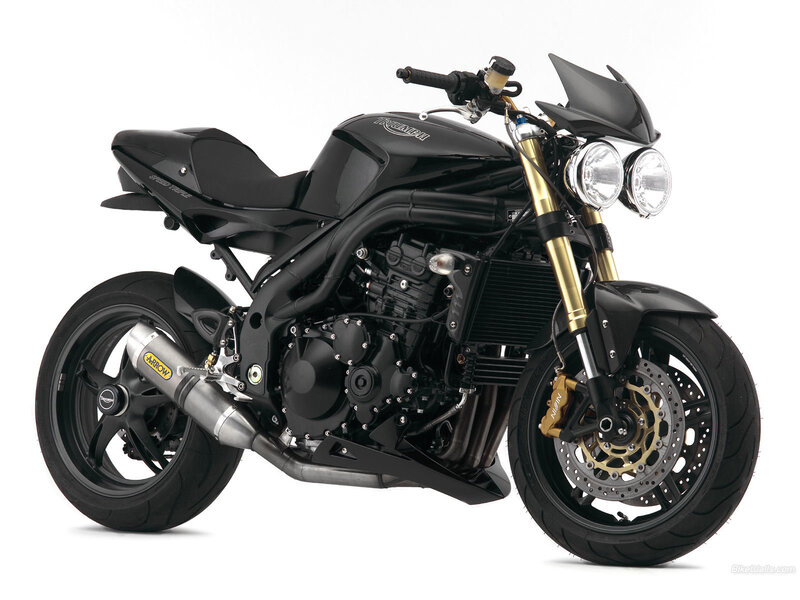 Black Motorcycle — Neutral, Photograph, Exhaust Pipe, Headlights, Front Wheel