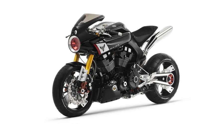 Black Motorcycle — Neutral, Photograph, Headlight, Exhaust, Tires
