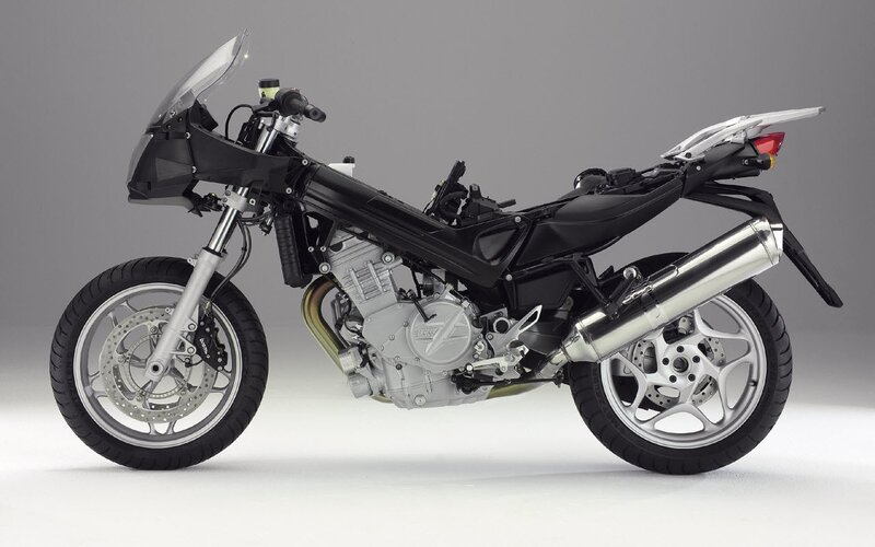 Black Motorcycle — Neutral, Photograph, Windshield, Exhaust Pipe, Engine