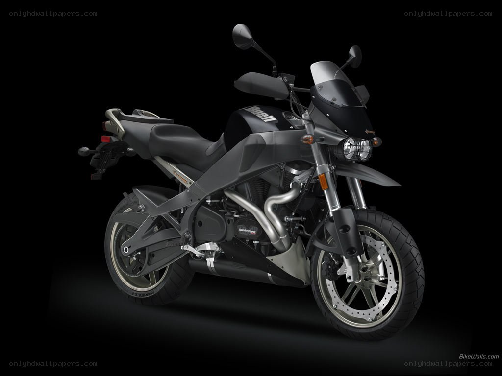 Black motorcycle on black background