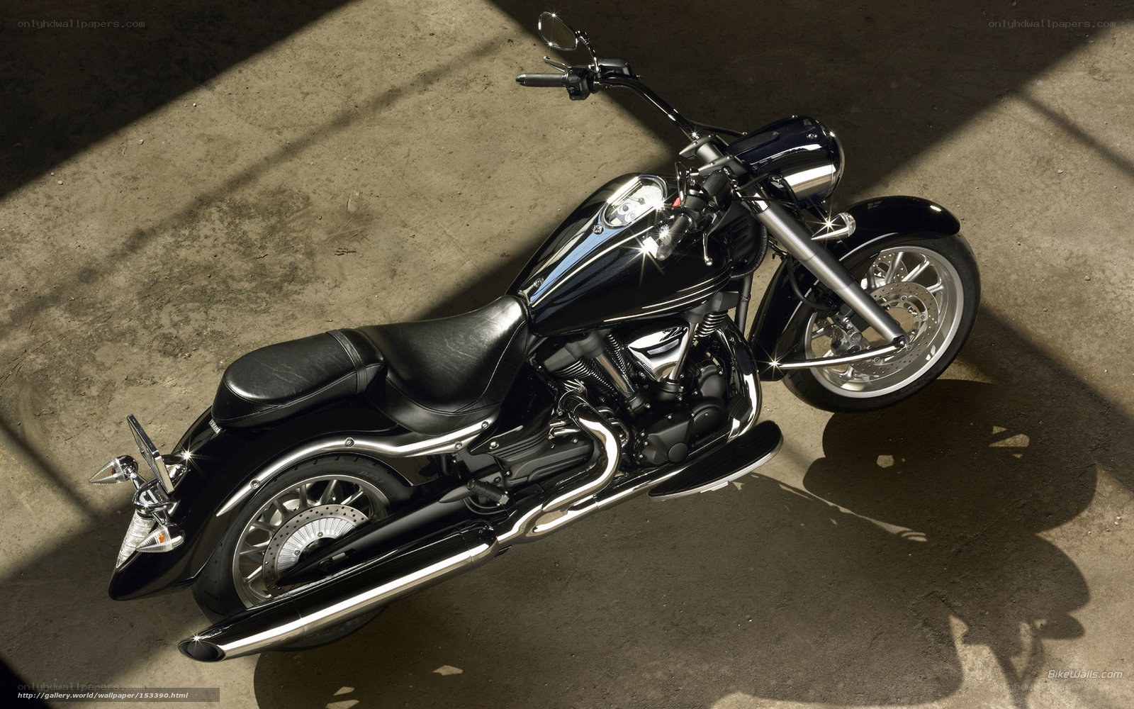 black motorcycle on concrete
