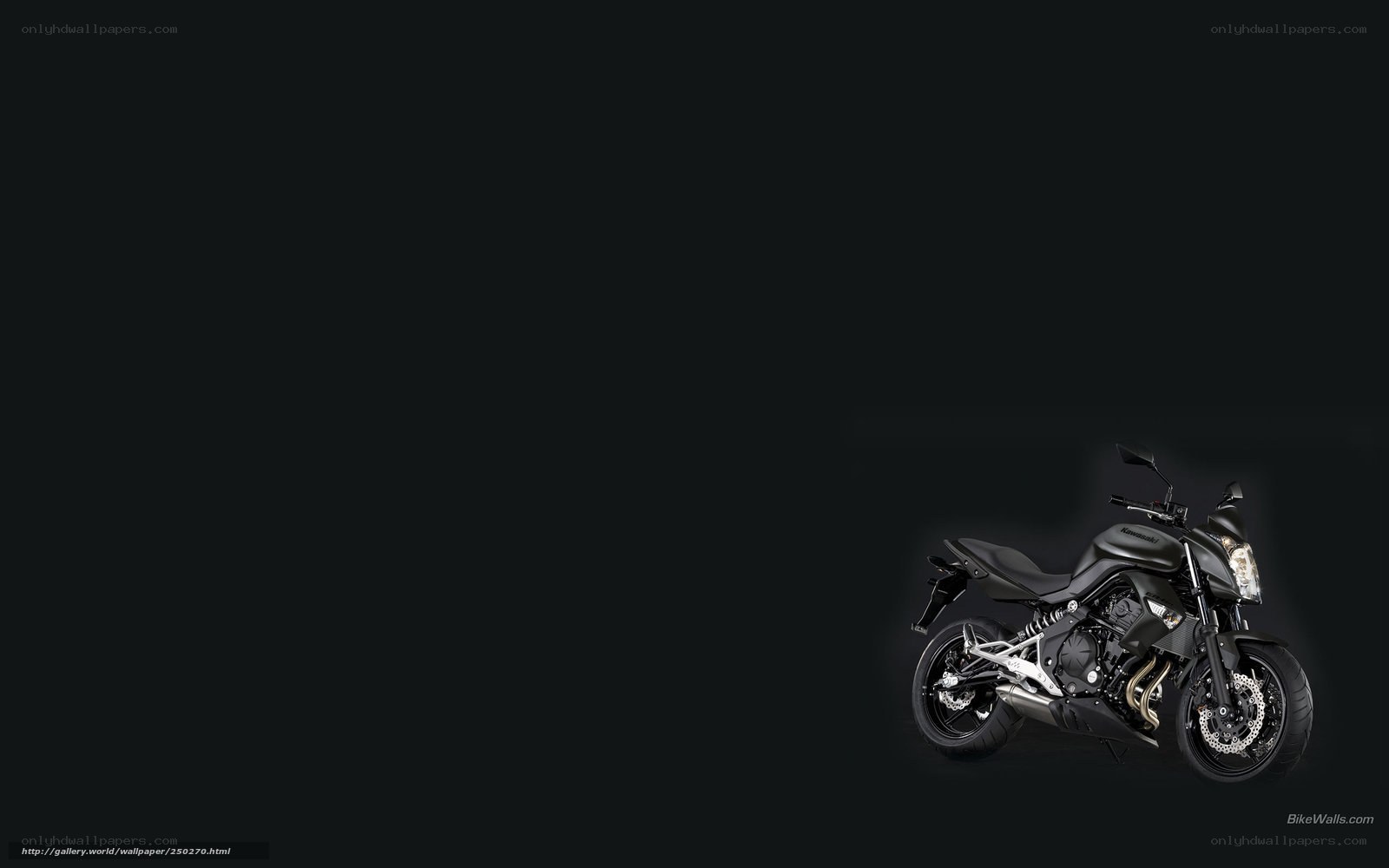 black motorcycle on dark background