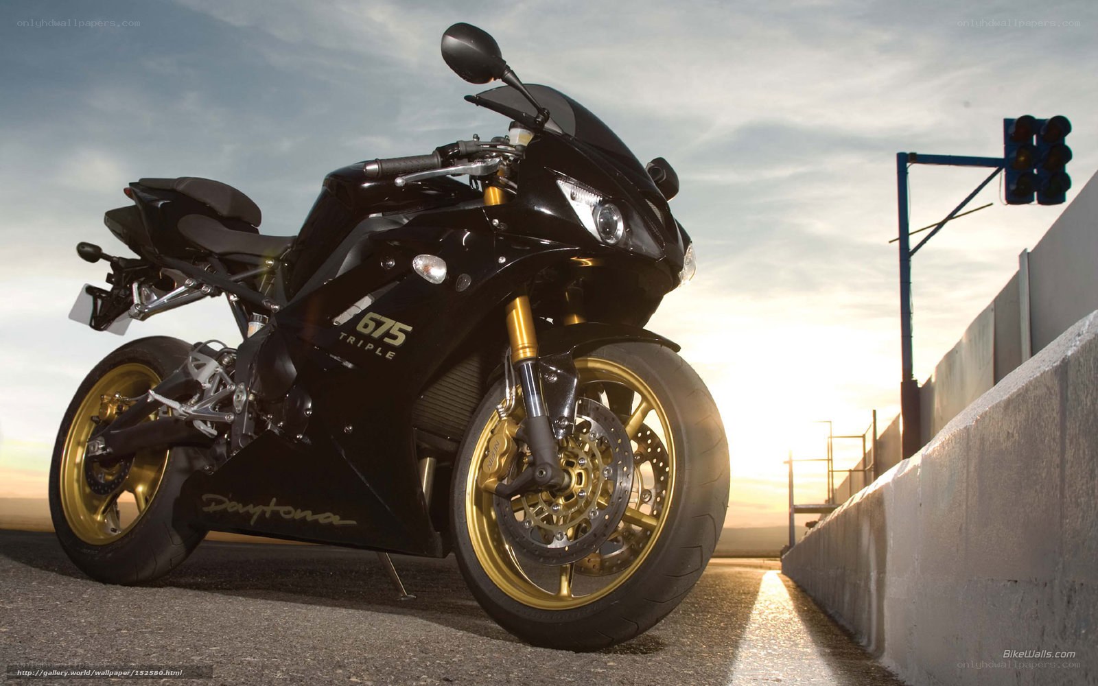 Black motorcycle on racetrack