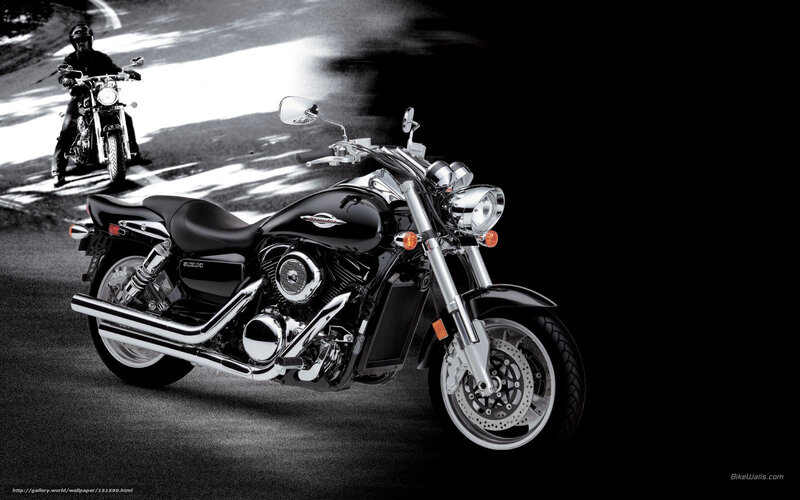 Black Motorcycle on Road — Dramatic, Photograph