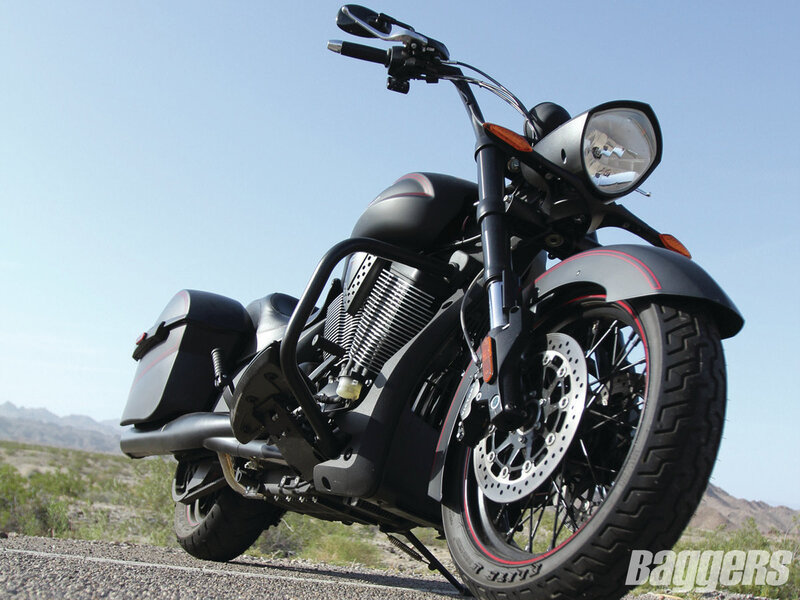 Black Motorcycle on Road — Outdoor