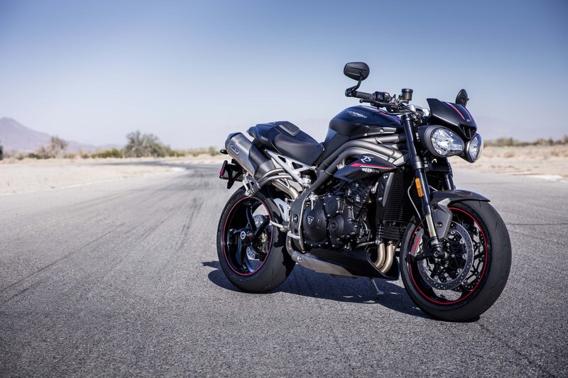 Black Motorcycle on Road — Serene, Afternoon
