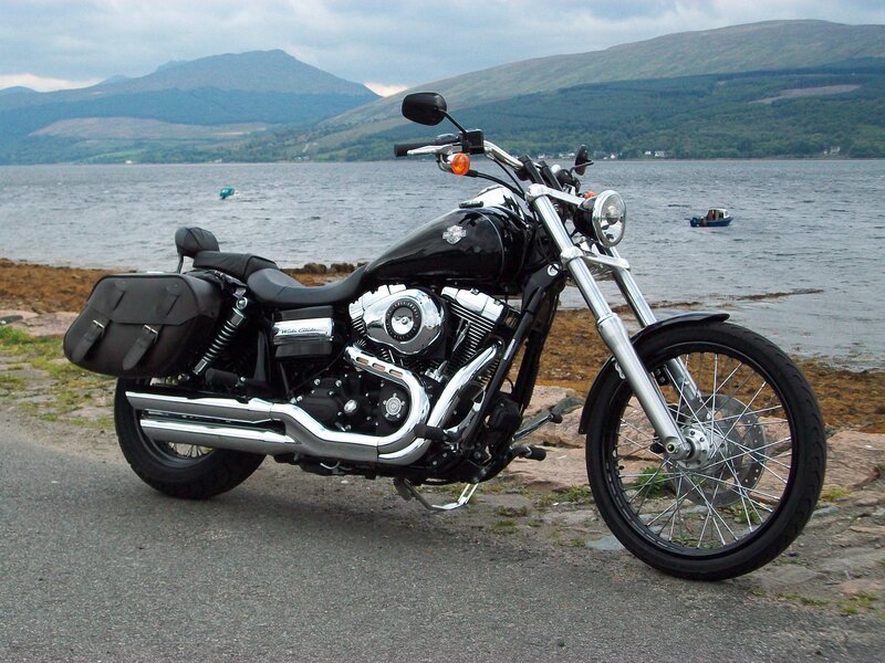 Black Motorcycle on Road — Serene
