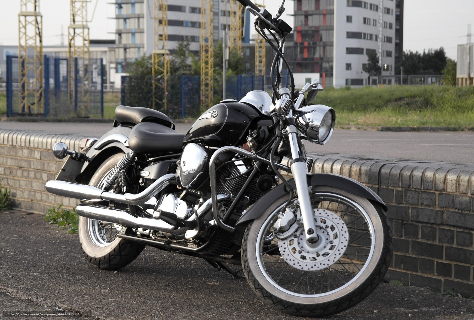 black motorcycle on street