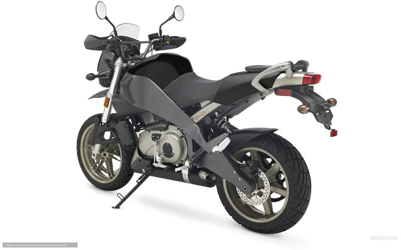 black motorcycle on white background