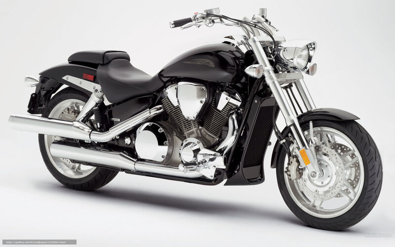 black motorcycle on white background