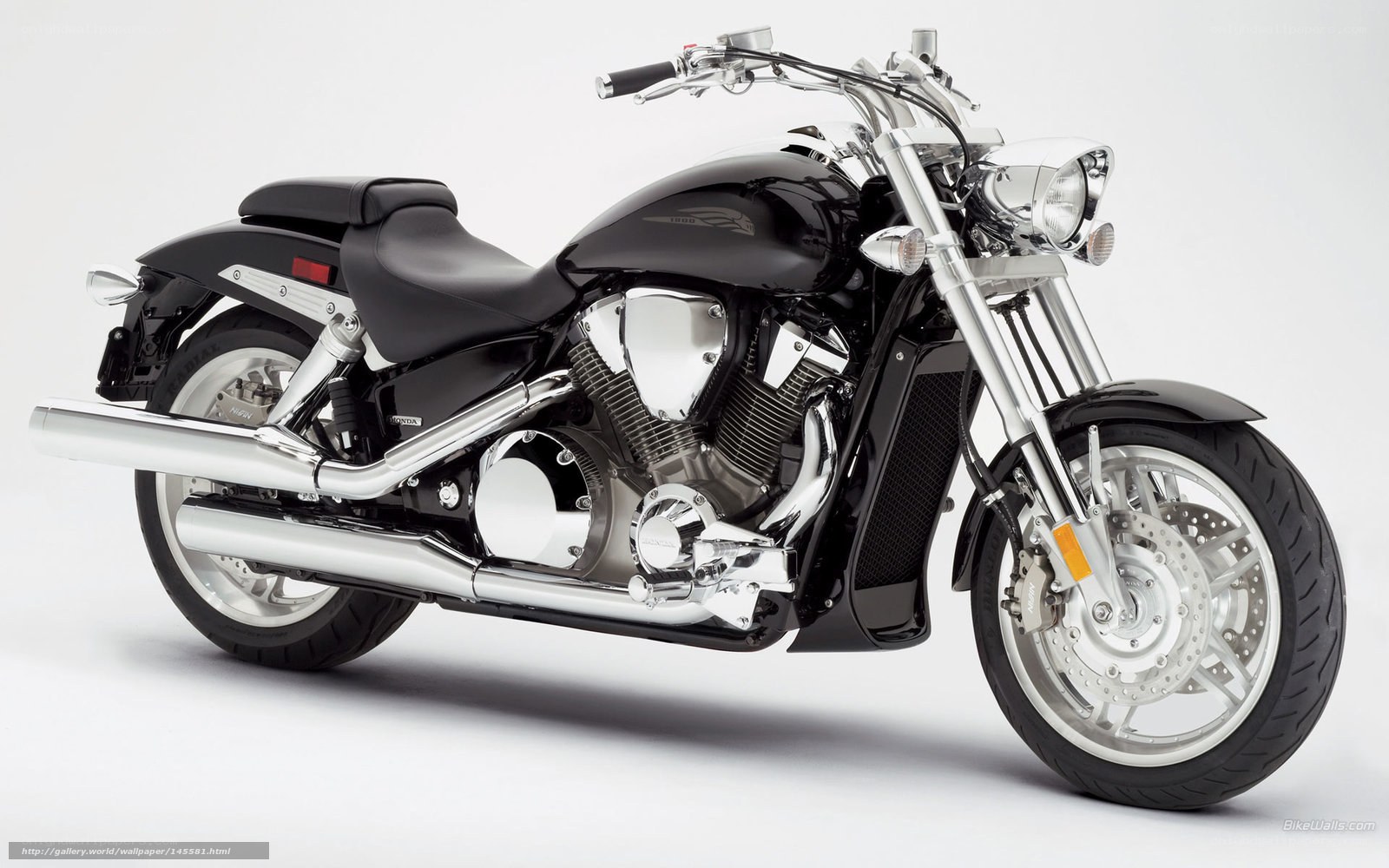 black motorcycle on white background