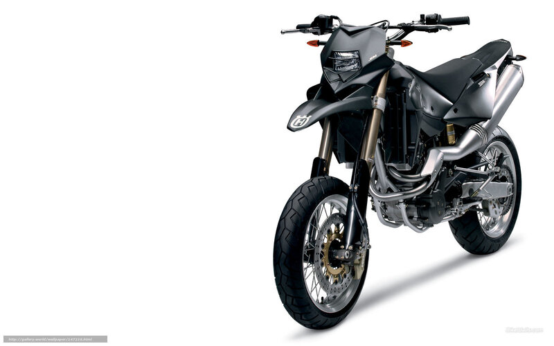 black motorcycle on white background