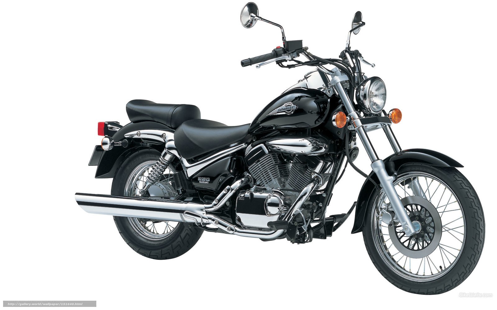 black motorcycle on white background