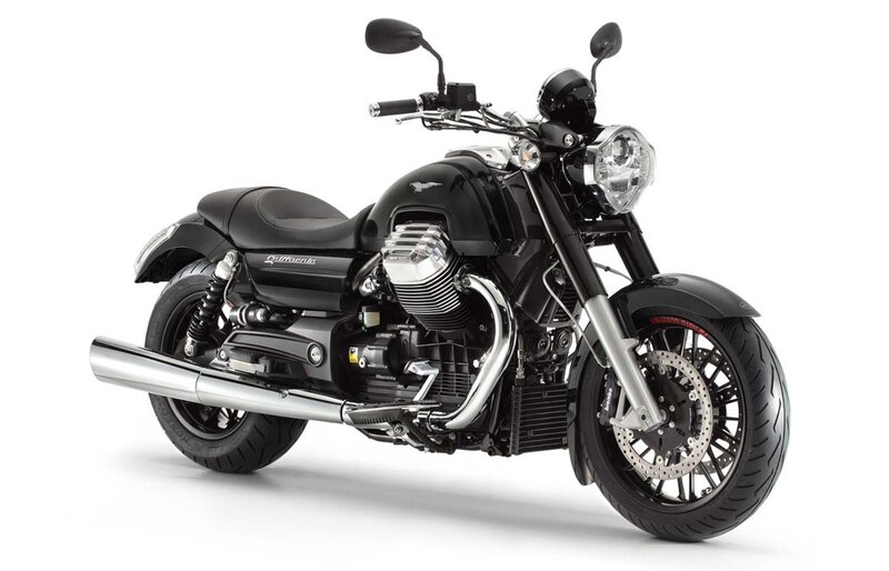 black motorcycle on white background