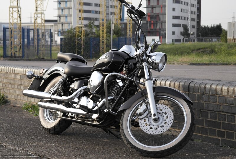 Black Motorcycle Parked — Calm, Afternoon, Photograph