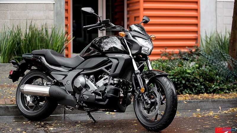 Black Motorcycle Parked — Calm, Autumn