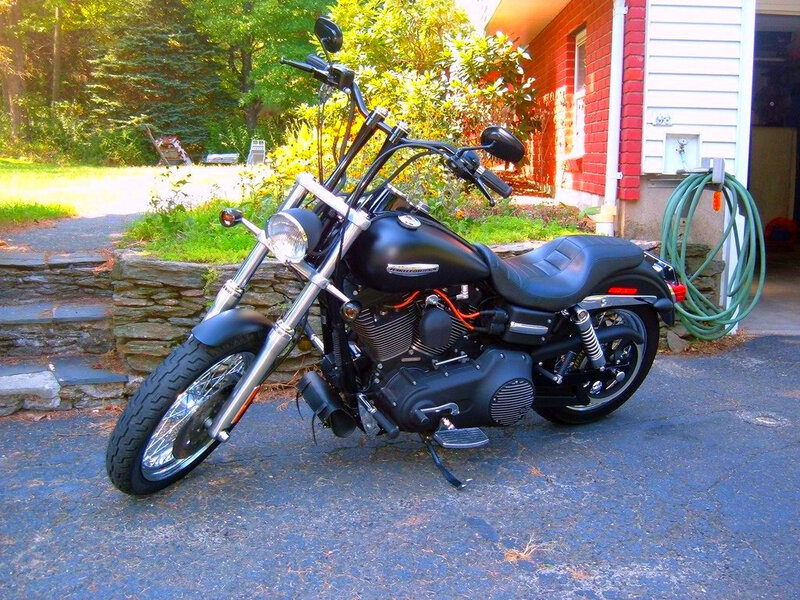 Black Motorcycle Parked — Calm