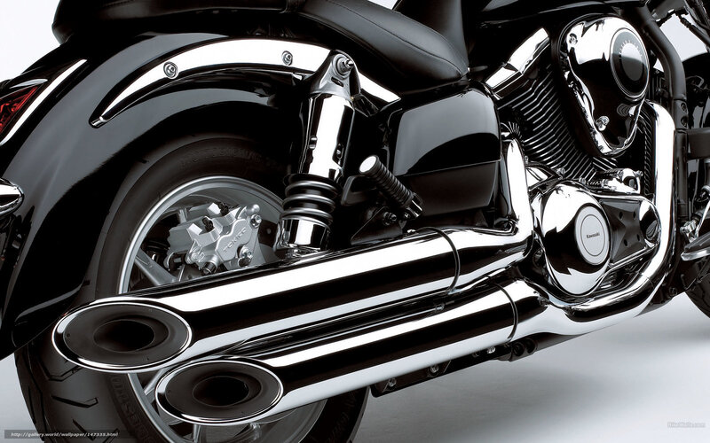 Black Motorcycle Rear