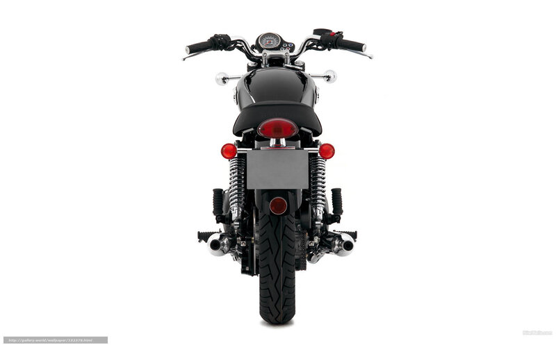 black motorcycle rear view