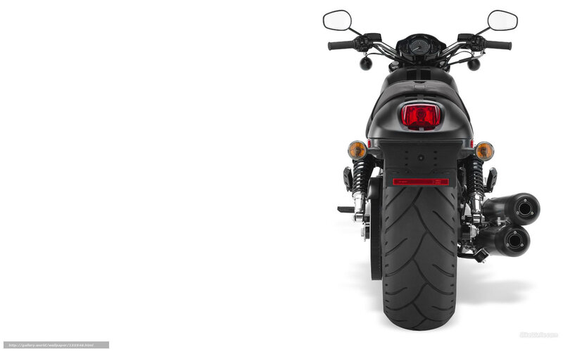 black motorcycle rear view