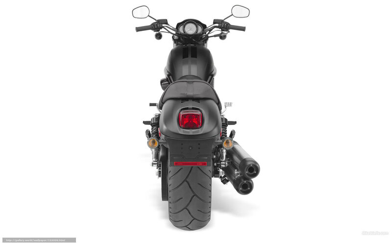 black motorcycle rear view