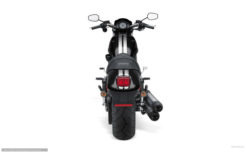black motorcycle rear view