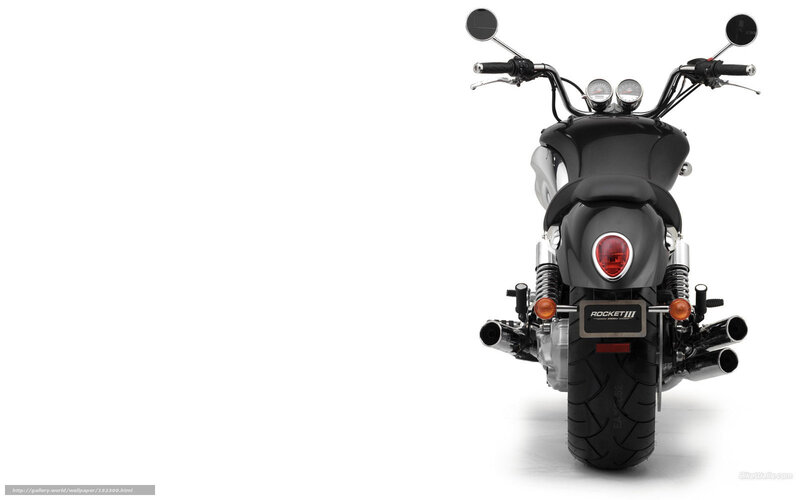 Black Motorcycle Rear View — Neutral, Photograph, Rear Lights