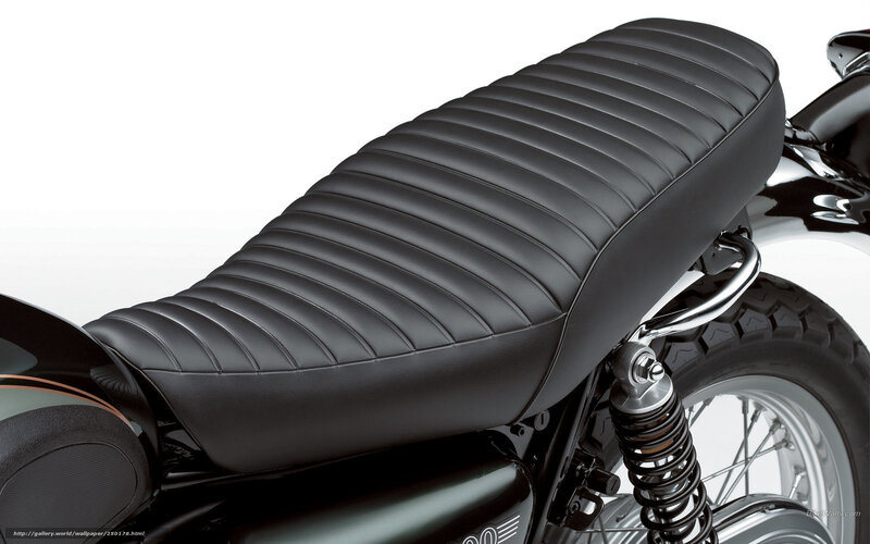Black Motorcycle Seat — Neutral, Photograph, Motorcycle Wheel