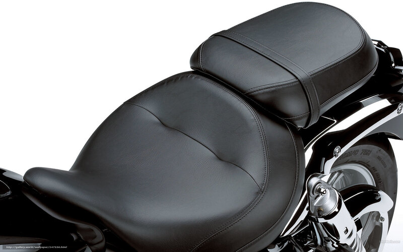 black motorcycle seat