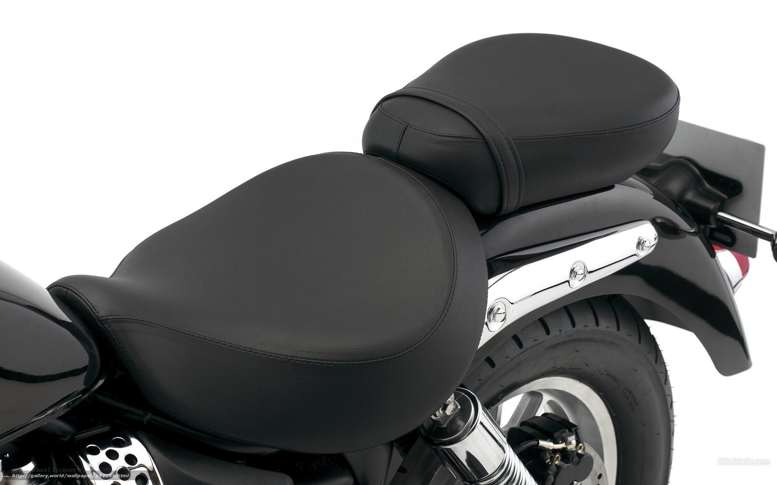 black motorcycle seats