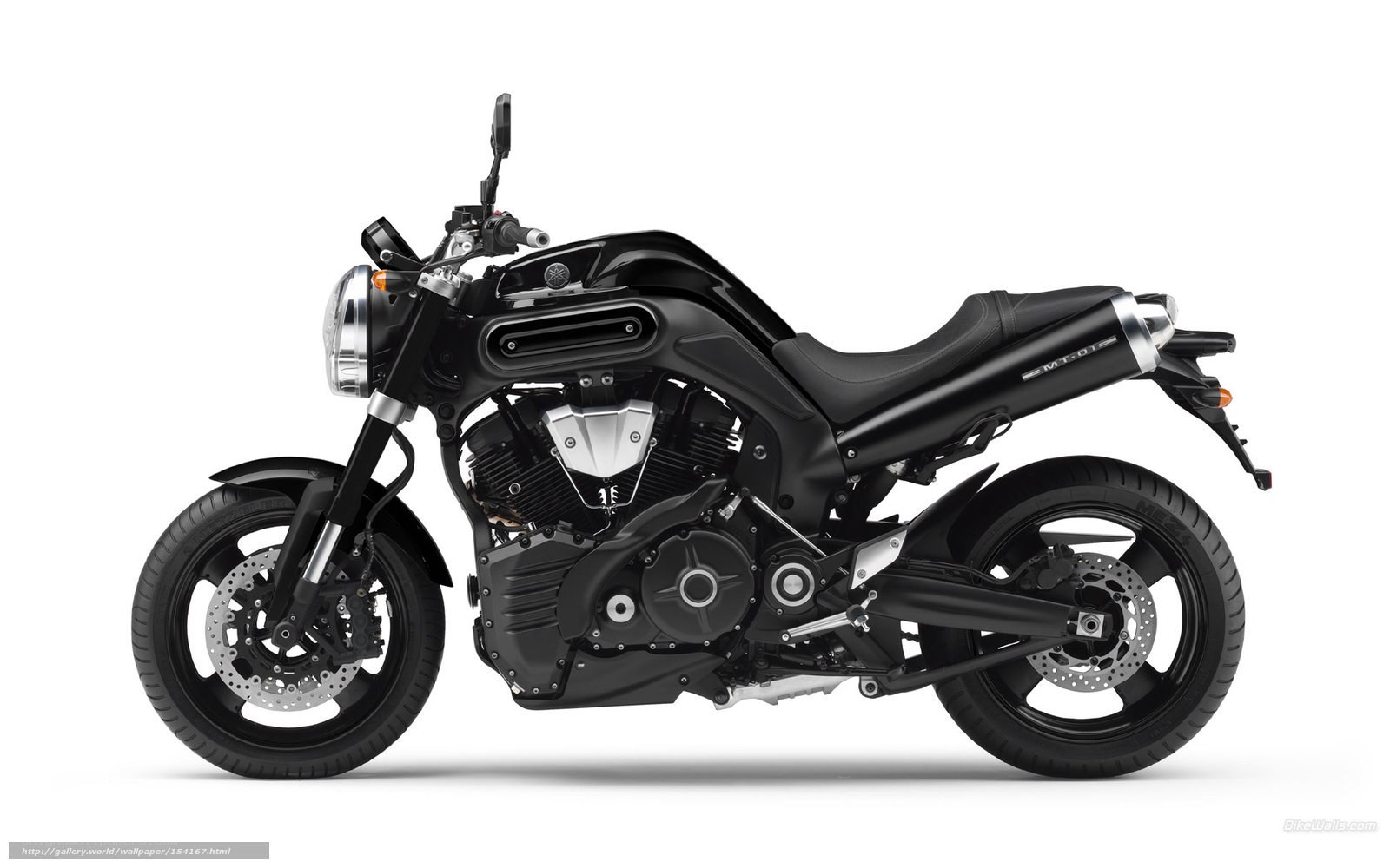 black motorcycle side profile