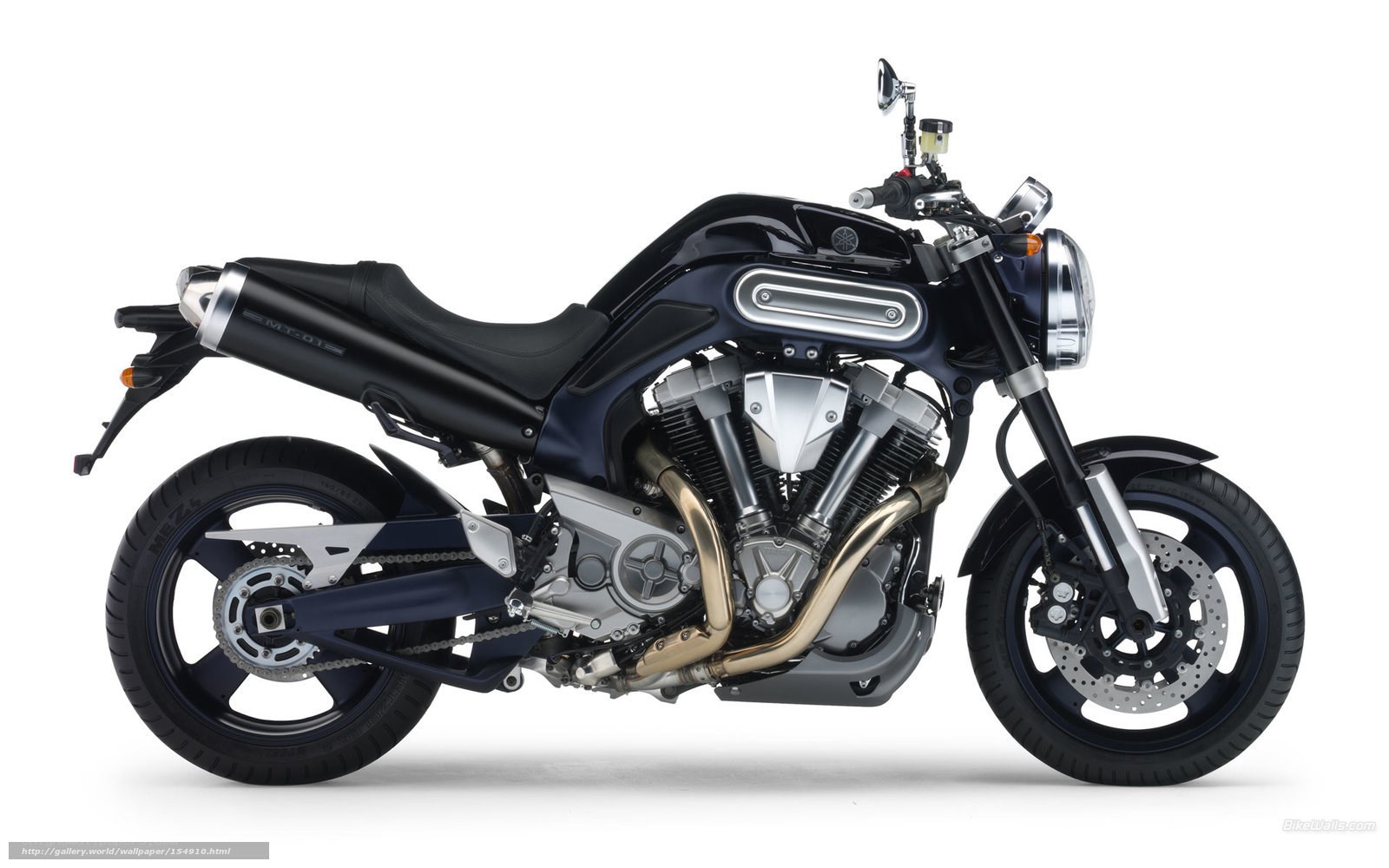 black motorcycle side profile