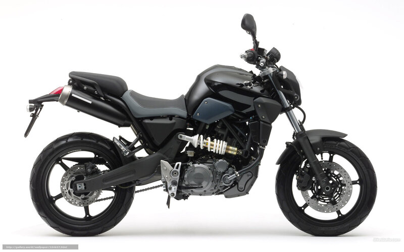 black motorcycle side profile