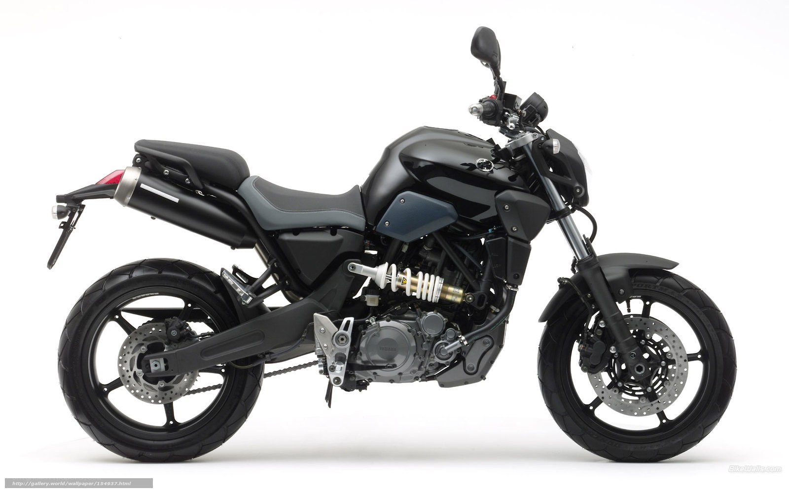 black motorcycle side profile