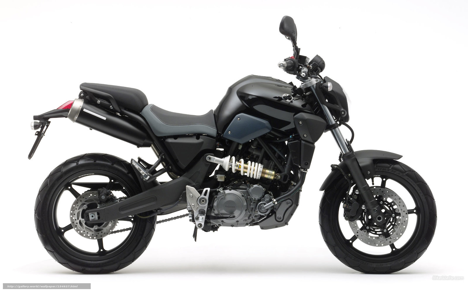 black motorcycle side profile