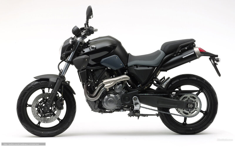 black motorcycle side profile