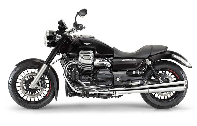 black motorcycle side profile