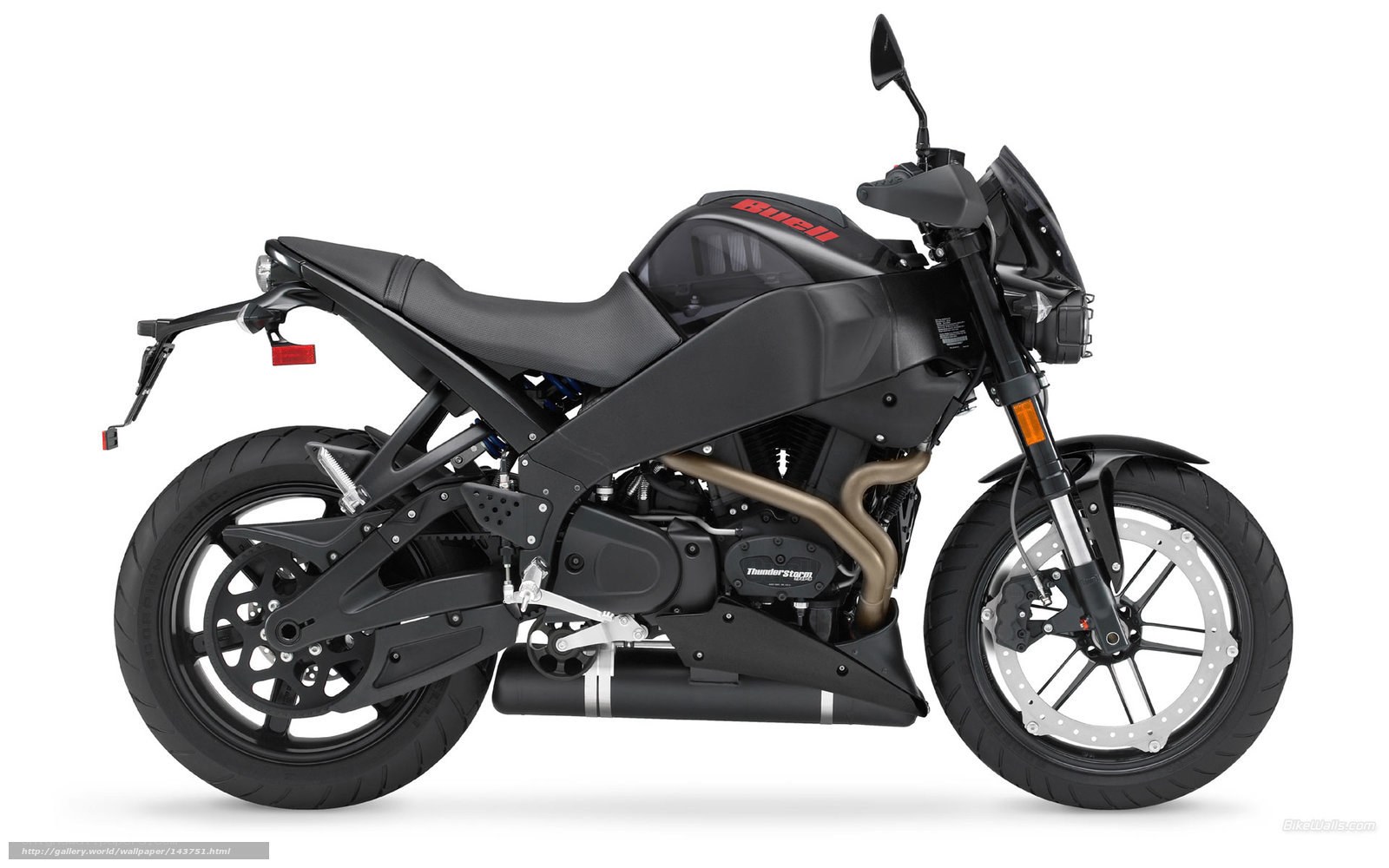 black motorcycle side profile