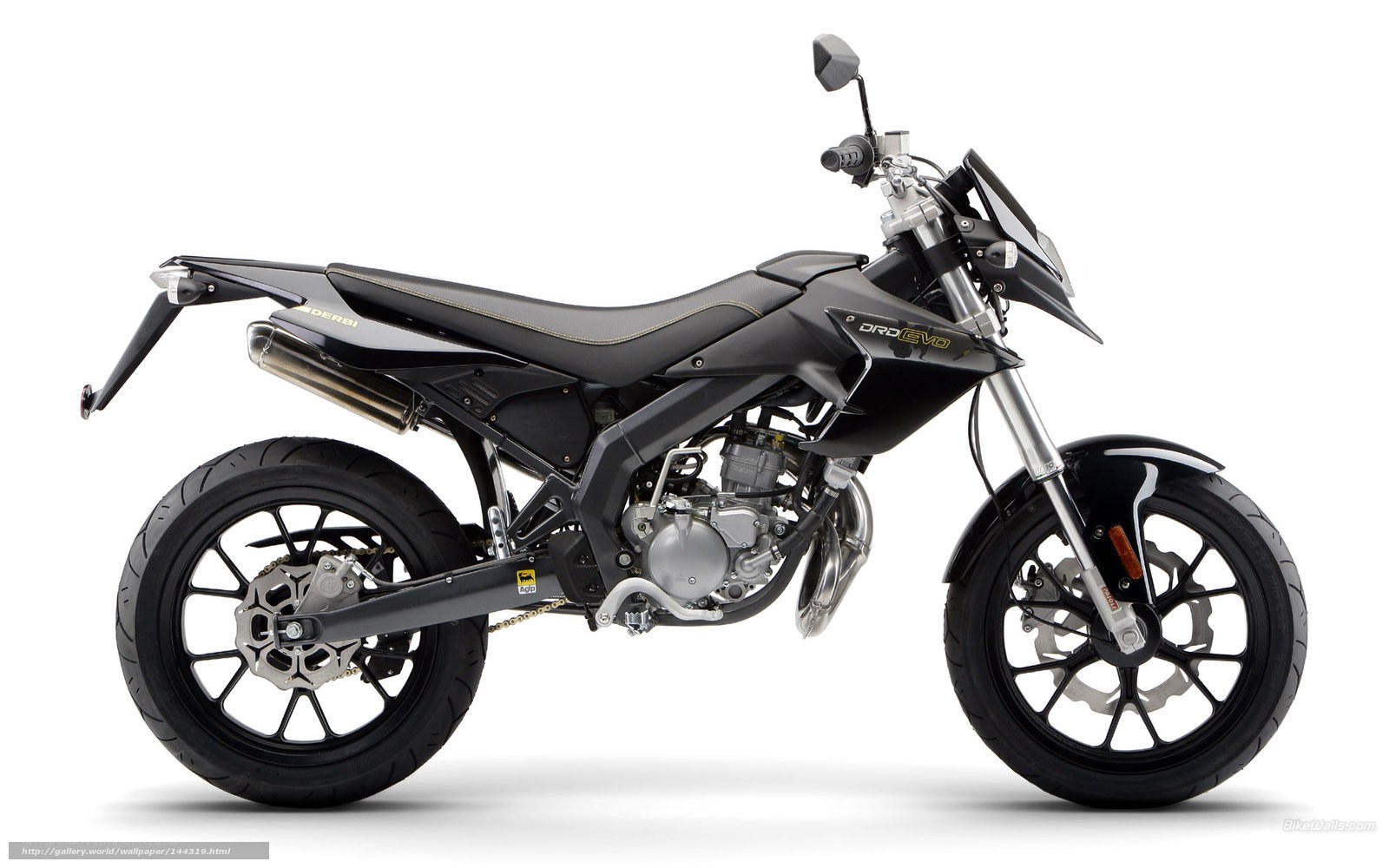 black motorcycle side profile