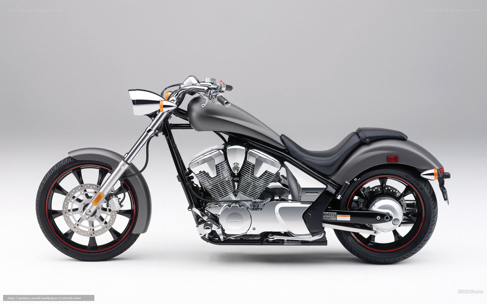 black motorcycle side profile