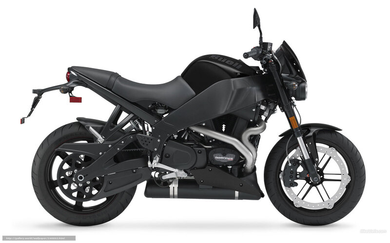 Black motorcycle side profile