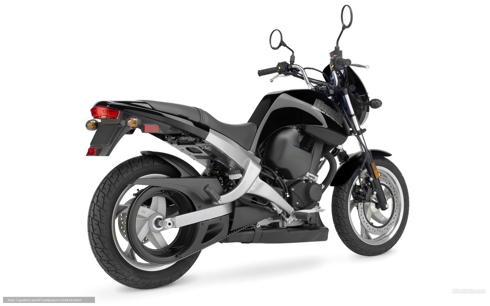 Black motorcycle side view