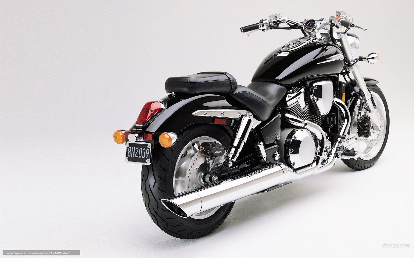 black motorcycle studio shot