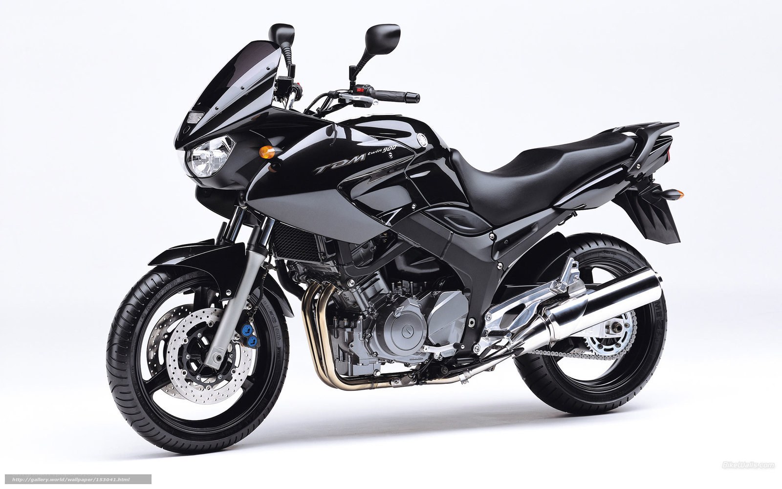 black motorcycle studio shot