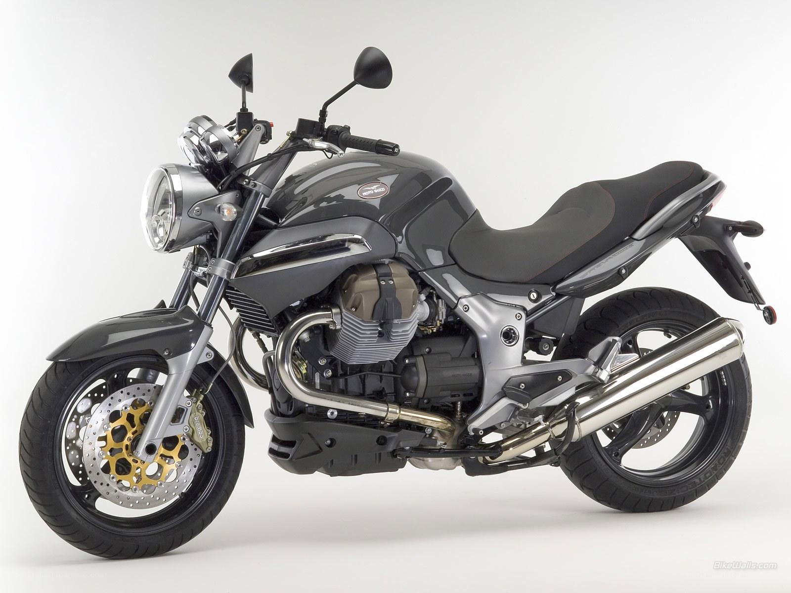 black motorcycle studio shot