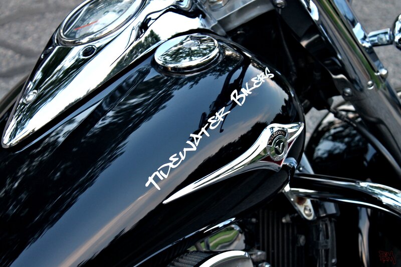Black Motorcycle Tank — Dramatic